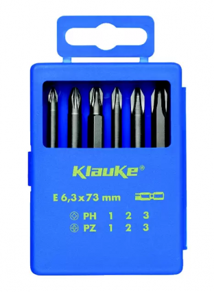 Фотография товара 'Klauke klkKL331 Комплект из 6-ти отв. вставок (бит) L=73 мм'
