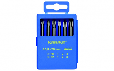 Фотография товара 'Klauke klkKL335 Комплект из 6-ти отв. вставок (бит) L=73 мм'
