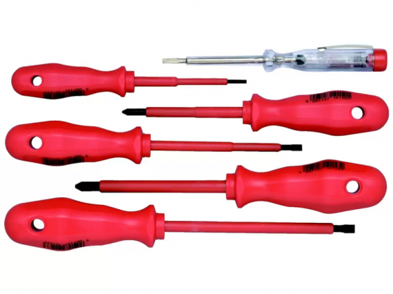 Фотография товара 'Klauke klkKL399IS Набор из 6-ти отверток с изол. рукояткой (VDE до 1000В)'