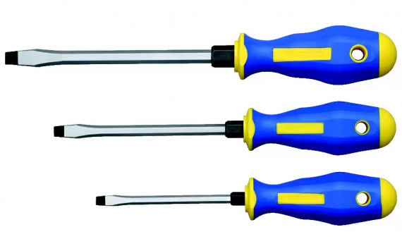 Фотография товара 'Klauke klkKL380 Набор из 3-х шлиц. отверток ( 5,5 / 6,5 / 8,0 )'