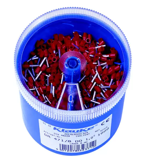 Фотография товара 'Klauke klkGR4718DO Втул. изолир. наконечники 1,0мм2, дл. втулки 8мм'